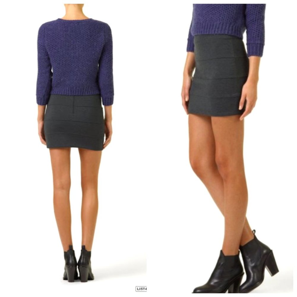 ARITZIA TALULA Grey Bandage Pencil Skirt